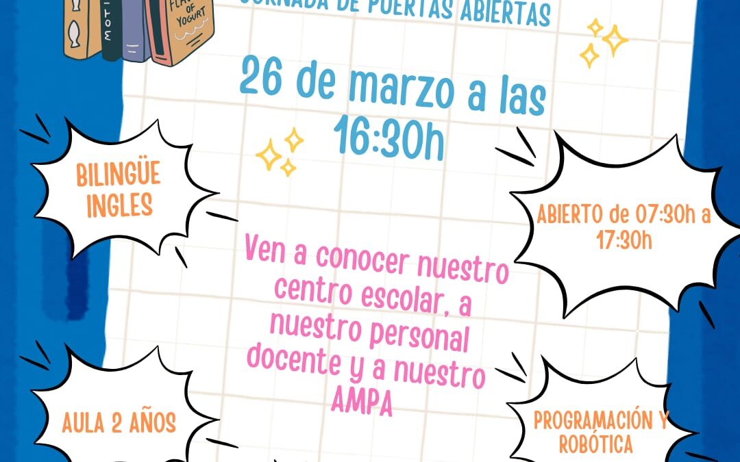 26 DE MARZO, 16:30, PUERTAS ABIERTAS